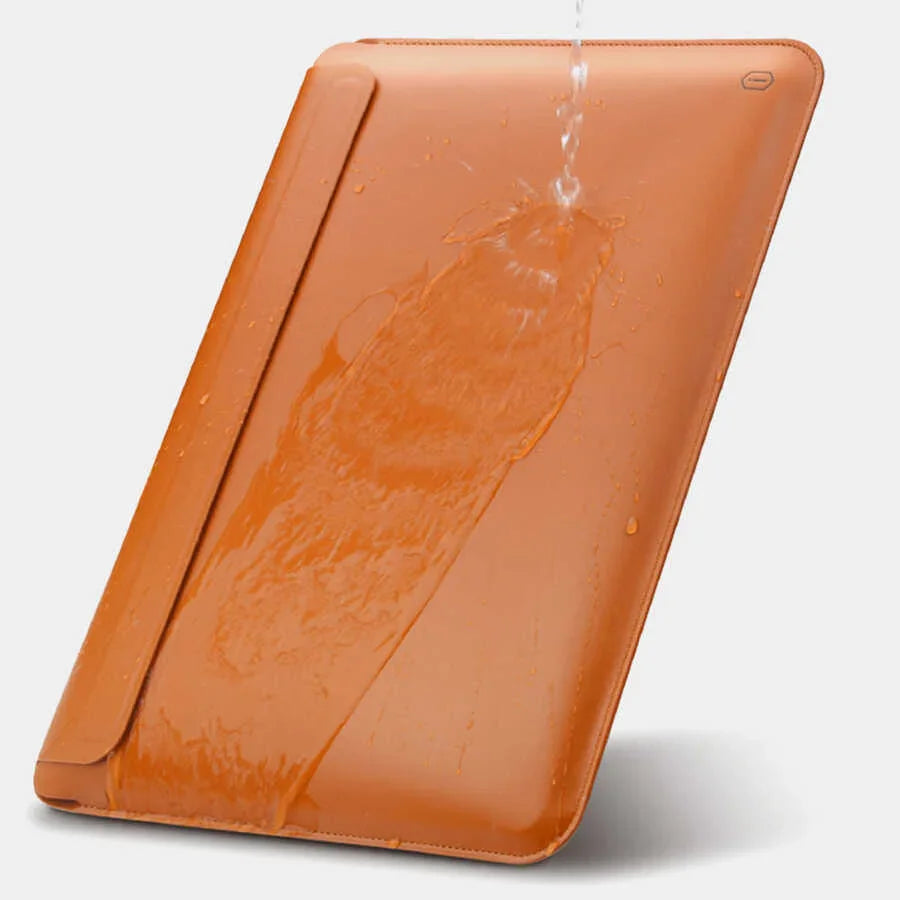 Wiwu Skin Pro Slim Stand Sleeve For Macbook Pro 16 - Brown - Tashqila Wiwu Skin Pro Slim Stand Sleeve For Macbook Pro 16 - Brown - Tashqila